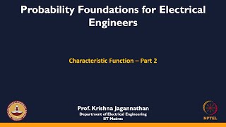 mod10lec78 - Characteristic Function - 2