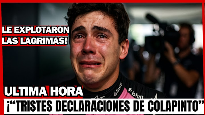 ¡IMPACTANTES DECLARACIONES DE FRANCO COLAPINTO QUE SACUDEN A ALPINE!