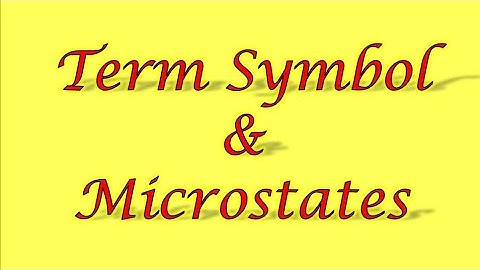 Term Symbol & Microstates ll Coordination Chemistry