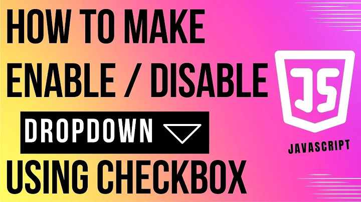 dropdown enable or disable in javascript with checkbox