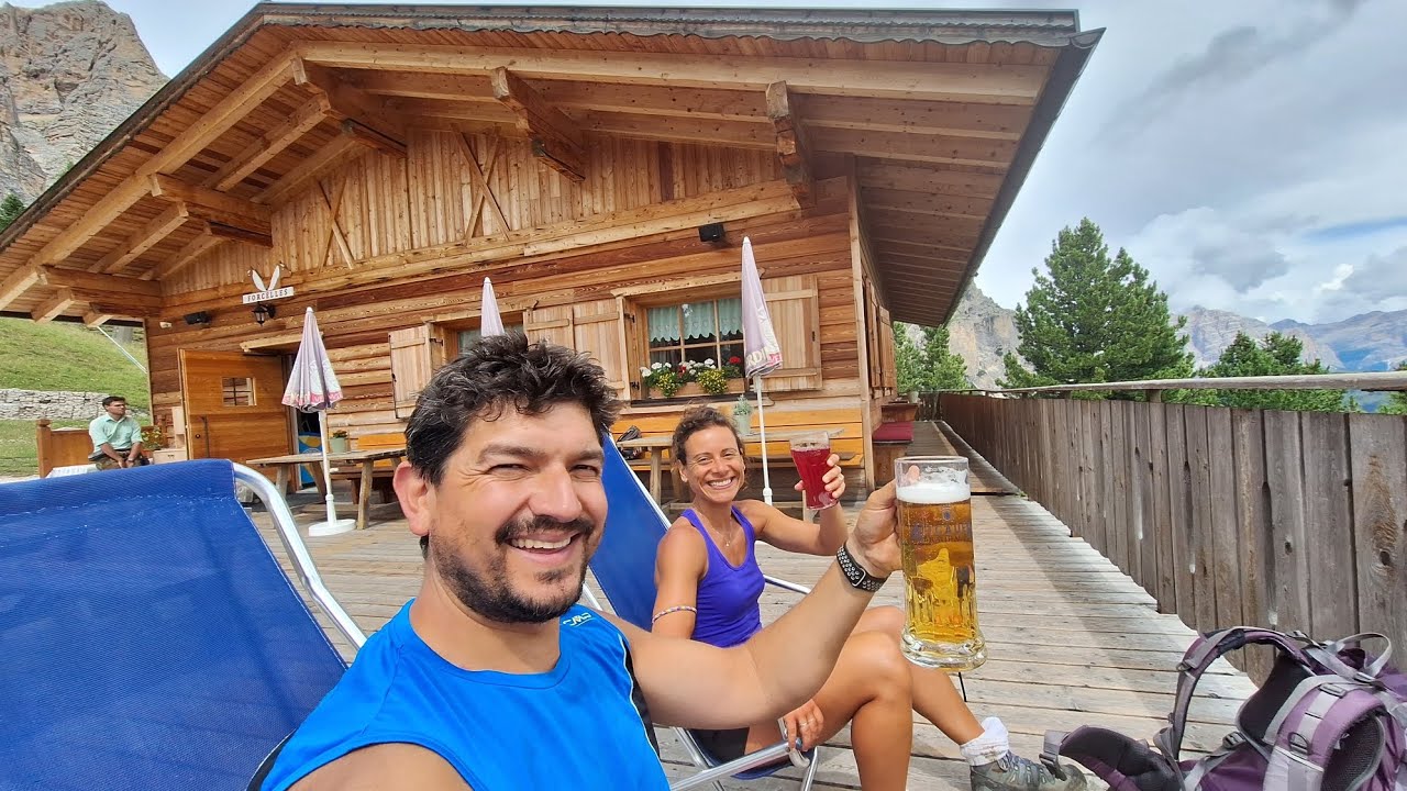 Dolomiti Val Badia: colfosco, cascate pisciadù, passo Gardena, R.Dantercepies, R.Jimmy