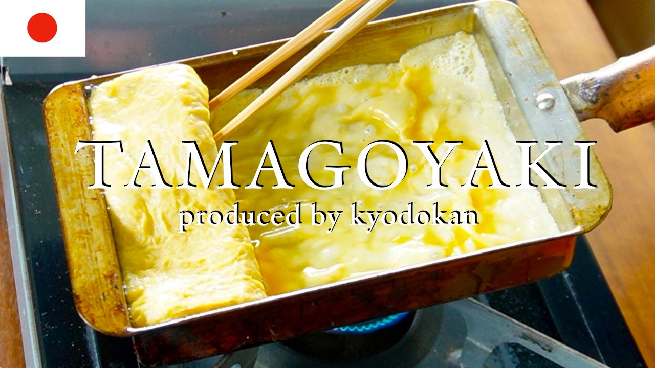 Professional secrets of making tamagoyaki (Japanese rolled omelette).
