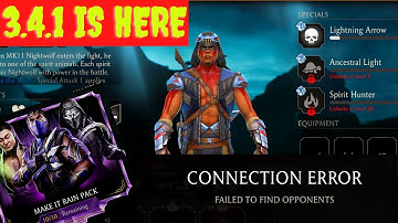 MK Mobile: Update 3.4.1 is here! Nightwolf, EarthRealm Tower, FW not working, Rain pack...🙄