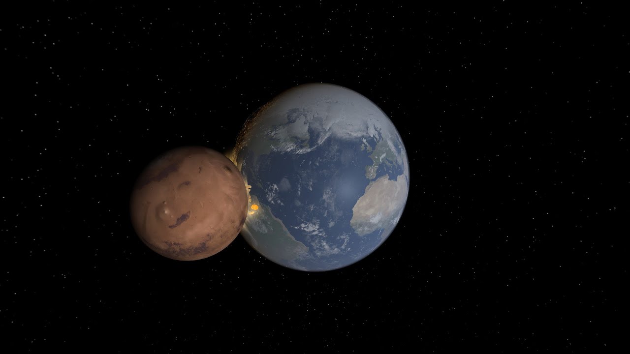 what would happen if earth and mars collided universe sandbox 2 YouTube