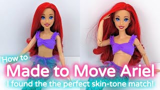 The perfect Made-to-Move skin-tone match for the Mattel Ariel doll (Plus how to body swap) screenshot 5