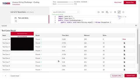 Tom&Jarry | Bug free system | 6sense hiring challenge | techgig | passed all test cases