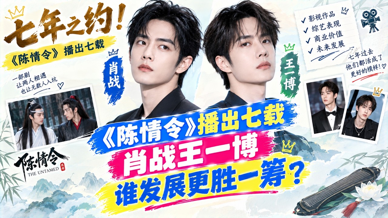 七年之约！《陈情令》播出七载，肖战王一博谁发展更胜一筹？ - YouTube