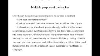Dexter - Tracking Basics Part Two - Multipurpose Tracking