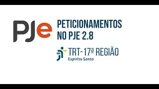 Peticionamentos no PJe 2 8