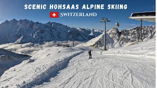 Experience the BEST of Switzerlands Scenic Hohsaas Ski Slopes!