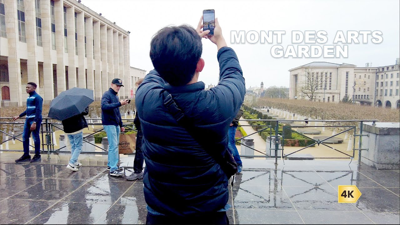 🇧🇪 PLACE ROYALE and THE MONT DES ARTS GARGEN in Brussels. Spring 2023