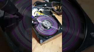 manually writing data to a HDD...kinda #cyberrig.in