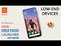 miui mod launcher for low-end xiaomi devices | Smoothest Animations , Double Tap To Lock ? 🔥