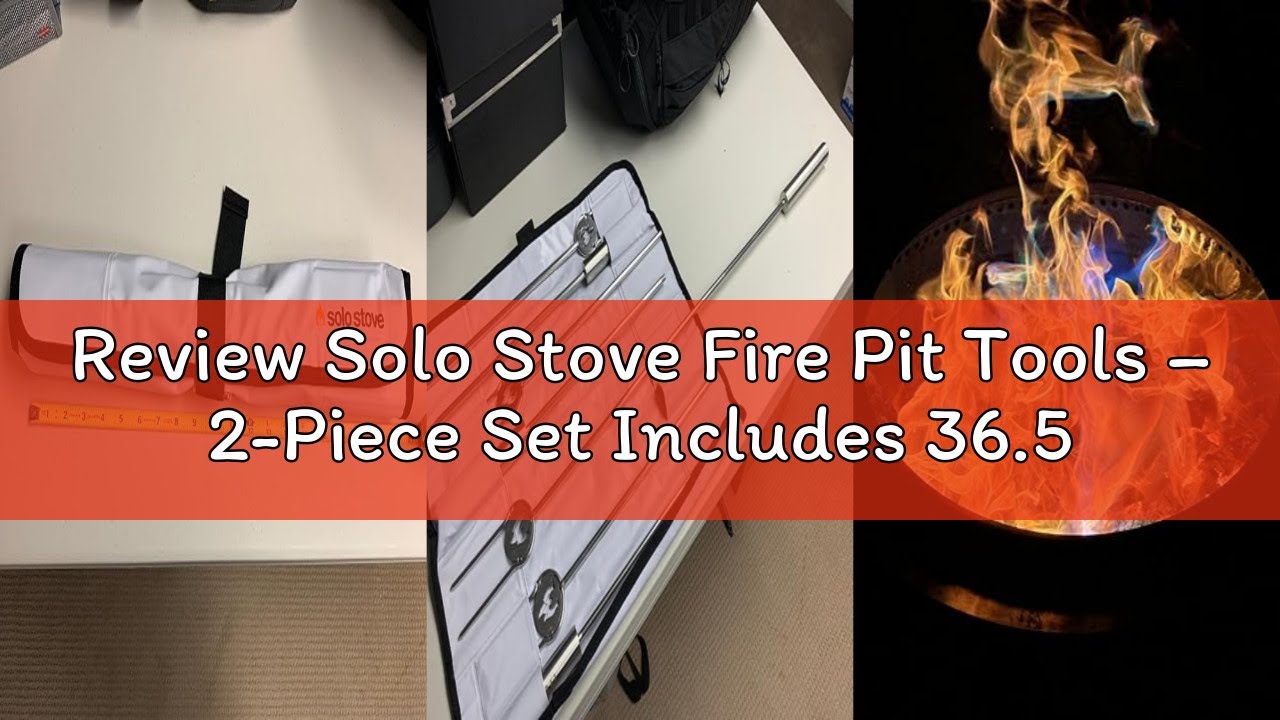 Review Solo Stove Fire Pit Tools – 2-Piece Set Includes 36.5" Fire Pit Poker and 32" Wood Tongs – St