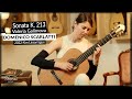Valeria galimova plays sonata k 213 by d scarlatti on a 2022 kim lissarrague classical guitar