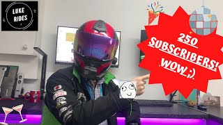 Motovlogger Luke Rides Has Hit 250 Subscribers Huge Milestone BY LUKE RIDES