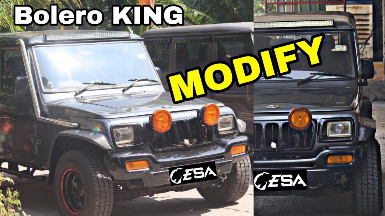 Modified Bolero into Offroad Beast Old Mahindra Bolero fender flares Snorkel Engineer