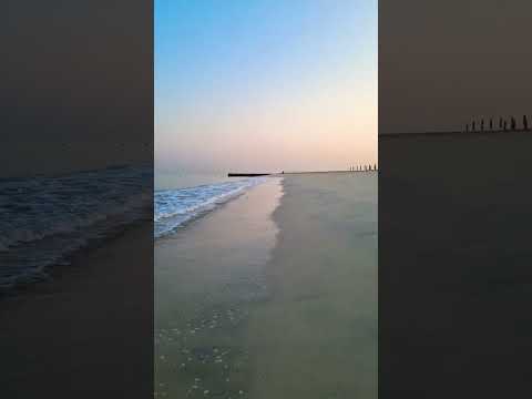 Walk on the beach #kitebeach #shorts #dubai #morningwalk #morningvibes #sea