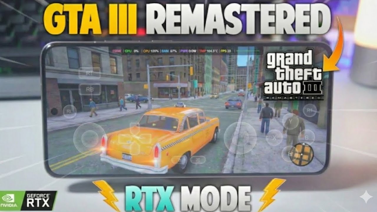 💥GTA3 Remastered Mod On Android Gamehub Emulator | Remastered Graphics