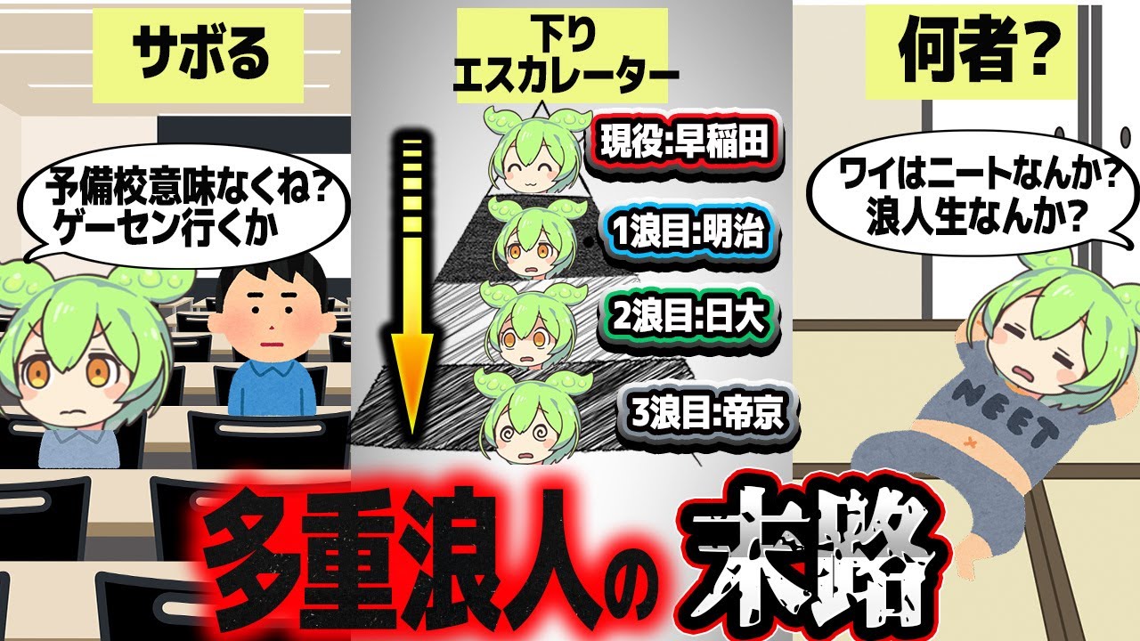 浪人生に届け！！【ずんだもん解説】