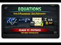 Equations in Physics | Polynomials | Class 11 Units & Measurements | NEET Prep