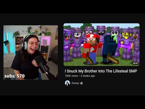 Jojo Reacts To Pentar's "I Snuck My Brother Into The Lifesteal SMP"