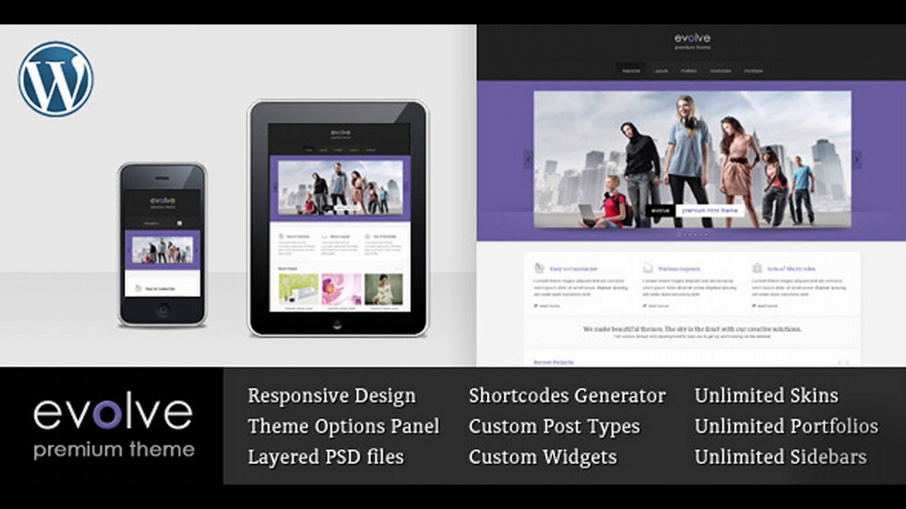 Evolve - Responsive Multipurpose WordPress theme | Themeforest Website ...