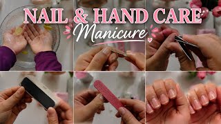 Nail & Hand Care Routine at Home 💅 | DIY Manicure for Healthy & Shiny Nails