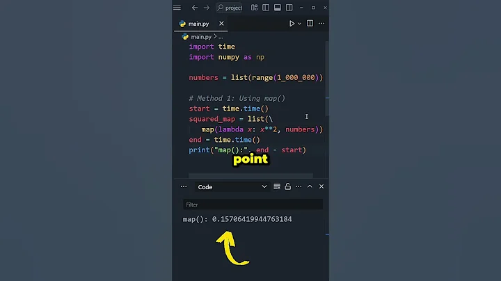 NumPy vs map — 20x Faster Python! ⚡🔥 thumbnail
