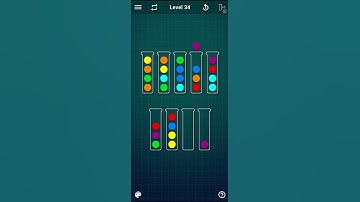 Ball Sort Puzzle - level 34