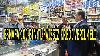 Keski̇n: Esnafa 100 Bi̇n Tl Fai̇zsi̇z Kredi̇ Veri̇lmeli̇