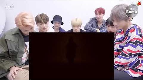 Look the bts (react ) on blackpink 😢😢