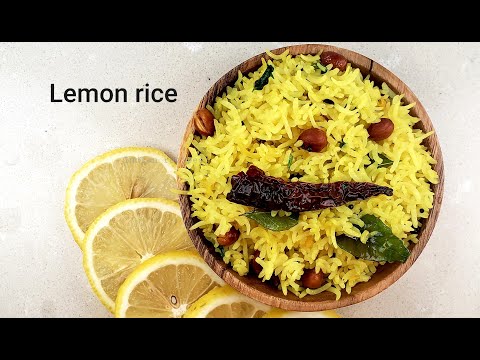 lemon-rice-|-quick-lunch-|-easy-lunch-box-recipe-|-rice-recipe-|-indian-recipes