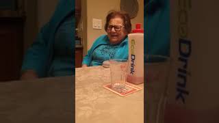 Italian grandmother learning to use Google home