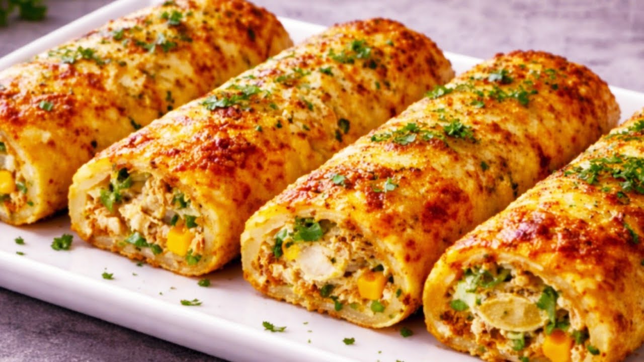 بدون عجن فقط بالخضر في10دفائق حضري أسرع وألذ فطائر معمرين أحسن من البيتزا