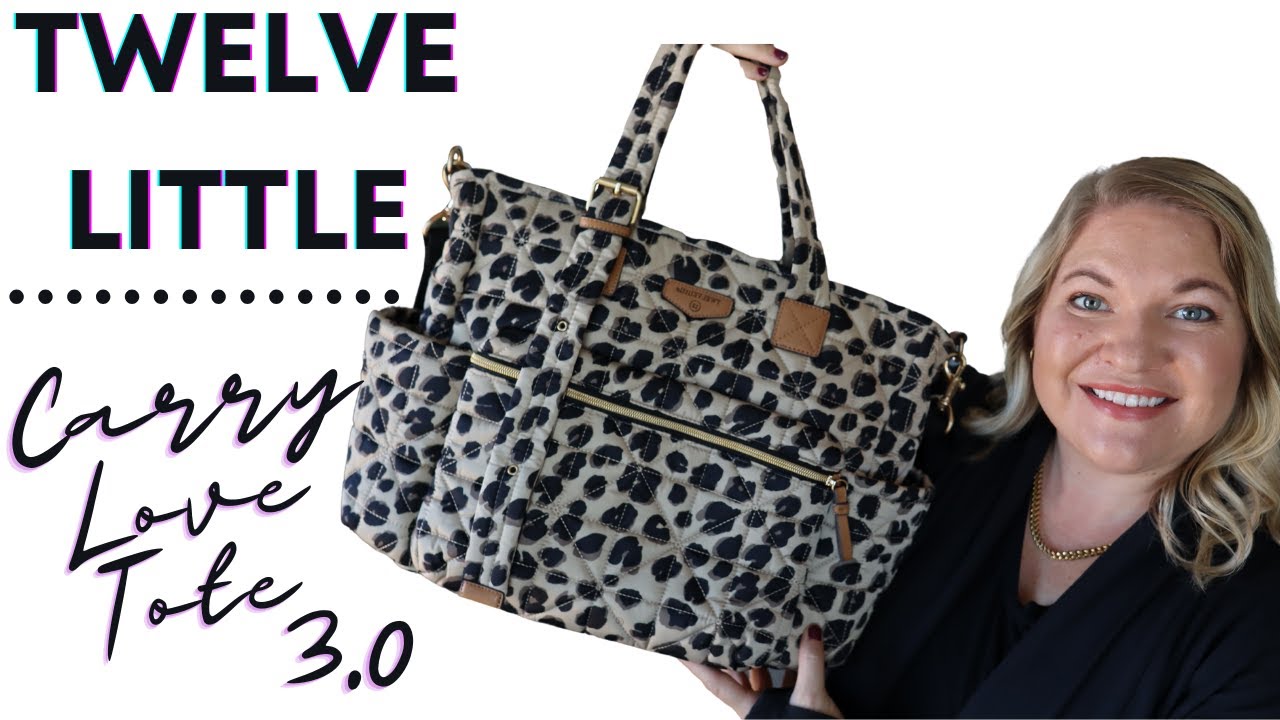 TWELVElittle Carry Love Diaper Bag Tote - Leopard