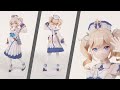 ペーパークラフト　バーバラ（原神）
