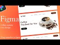 Figma Tutorial: Coffee Website UI/UX Design | Web Design in Figma #grptrend
