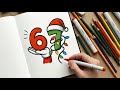 67 Drawing Numbers | Christmas Themed Art