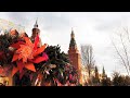 ⁴ᴷ⁶⁰ Walking Moscow: Moscow Center - Manege Square near Red Square - Maslenitsa Celebration