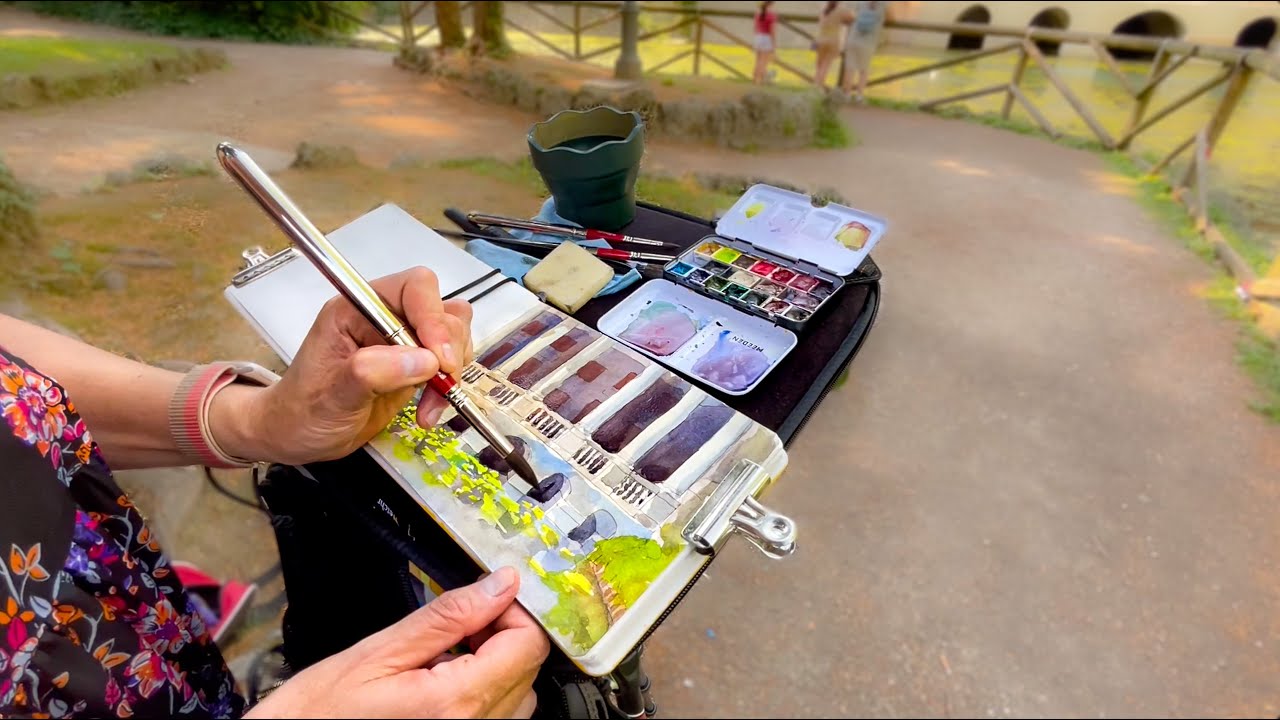 Painting in an Italian Park