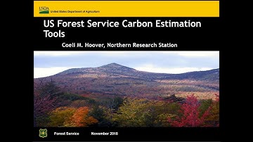Forest Carbon Estimation Tools Webinar (November 26, 2018)