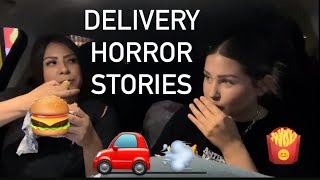 CRAZY Delivery Driver Stories | Sonic Mukbang | Brooke + Kathryn