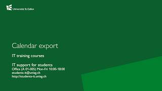08 Calendar export EN