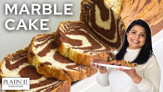 Easy DELICIOUS Marble Pound Cake | Zebra Pound Cake Recipe