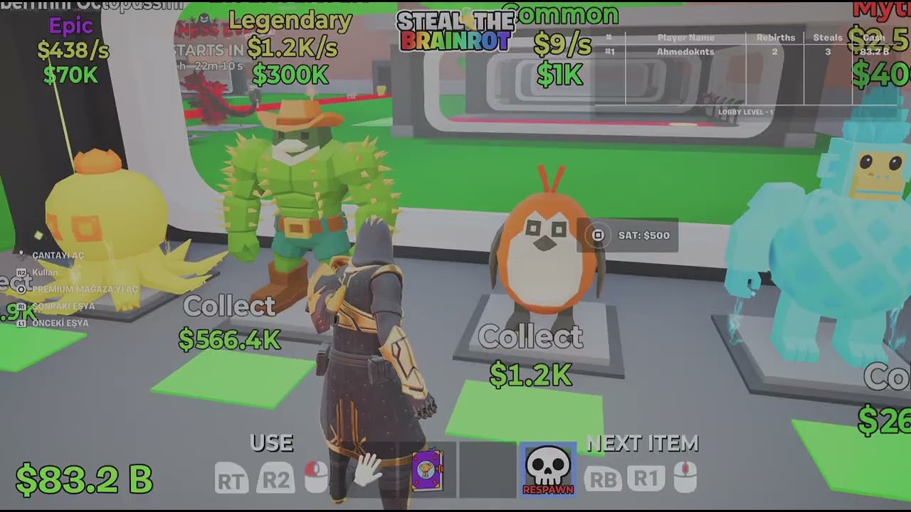 Fortnite brairot oynadım.