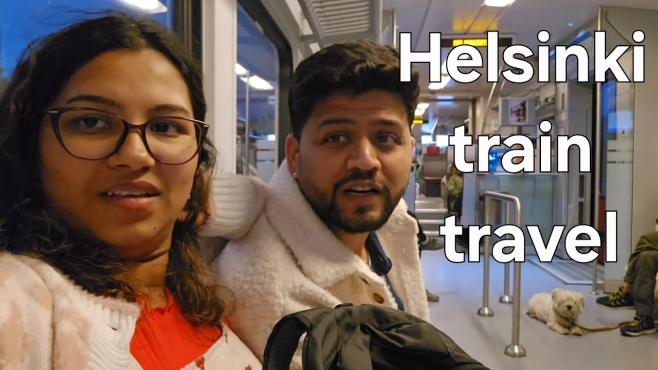 Kya train hai yaar😍, Helsinki to airbnb travel 