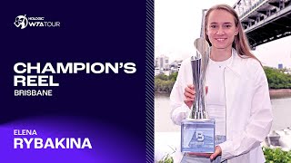 Elena Rybakina's BEST points en route to the Brisbane title 🏆