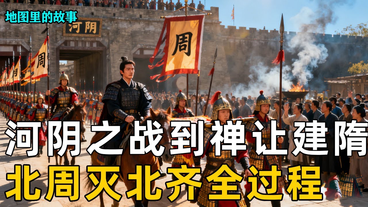 【三维地图】从河阴之战到禅让建隋，北周灭北齐全过程复盘，一段改写天下格局的政权更迭与历史转折！#隋朝 #杨坚 #独孤伽罗 #历史