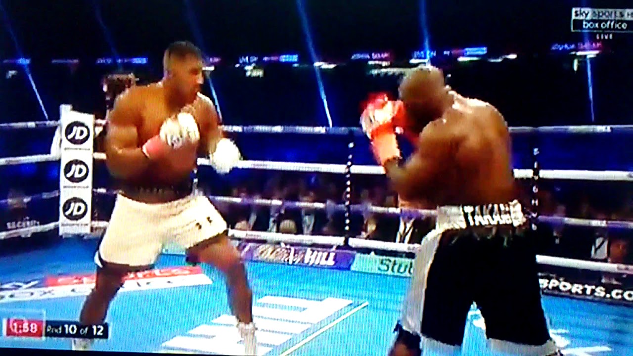 Watch how Anthony Joshua demolished Carlos Takam in Round 10 - YouTube
